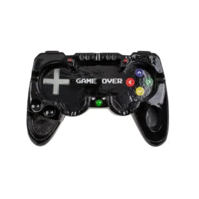 Image of ootb Game Over 78/5975 Polyresin Ashtray, 16 cm, Black