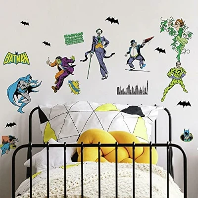 Image of RoomMates RMK4938SCS Batman Villains Peel and Stick Wall Decals