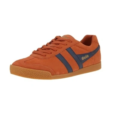 Image of Gola Harrier Mens Fashion Trainers in Moody Orange 9 UK
