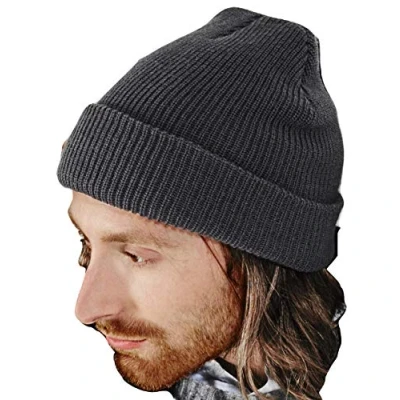 Image of Beechfield Heritage Beanie Graphite Grey