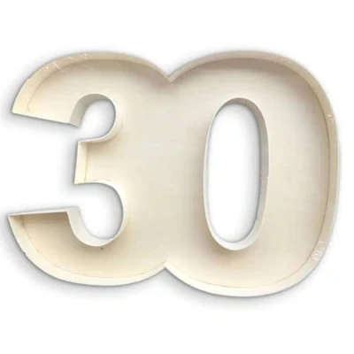 Image of NP Joint Fillable number box 30, Wooden Letters and Numbers