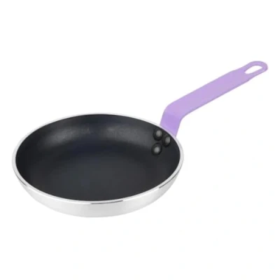 Image of Hygiplas Aluminium Non Stick Teflon Frying Pan with Purple Handle 20cm