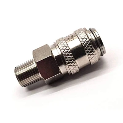 Image of Rectus 21 Type Quick Connector Female with 1/8&quot; BSPT Male Thread used on Water Fed Pole Systems
