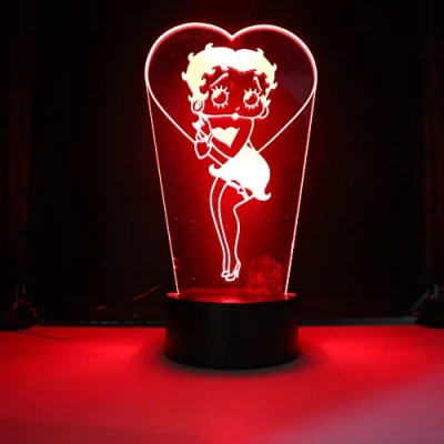Image of Miss Boop LED Lamp Color Changing USB Night Light and Decoration