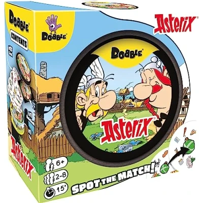 Image of Asmodee Dobble Asterix Card Game Ages 6+ 2 8 Players 15 Minutes Playing Time