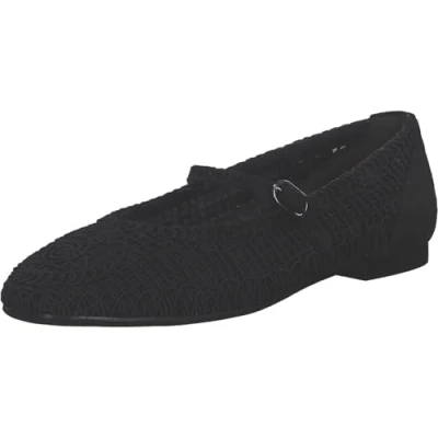 Image of Tamaris Women&#039;s 1 22149 44 Ballerina, Black, 4 UK