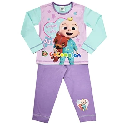 Image of Girls Cocomelon Pyjamas Character Nightwear (Cocomelon Share the Love, 18 24 Months)