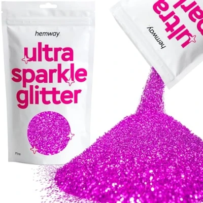 Image of Glitter Fuchsia Pink Ultra Sparkle Sequins Nail Face Festival Christmas Halloween Makeup Fine 100g / 3.5oz