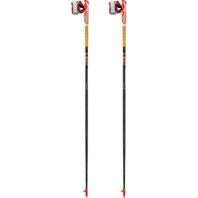 Image of LEKI Unisex Adult Vertical K Trail Running Poles, White Neon Red, 130