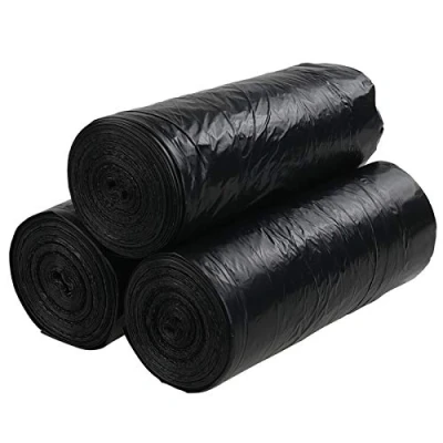 Image of Xowine Kitchen Drawstring Bin Liners, 30 L Black Bags, 105 Bags