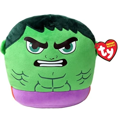 Image of TY Marvel Avengers Hulk Squish A Boo 14 Inches Licensed Squishy Beanie Baby Soft Plush Toys Collectible Cuddly Stuffed Teddy