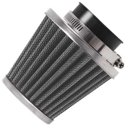 Image of Evermotor universal double layer steel air filter motorcycle scooter ATV moped four wheel 52mm 53mm 54mm