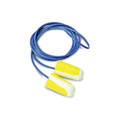 Image of Honeywell 1000106 Howard Leight Bilsom 304L Individually Wrapped Corded Earplugs, Size L, SNR 33 (Box of 100 pairs)