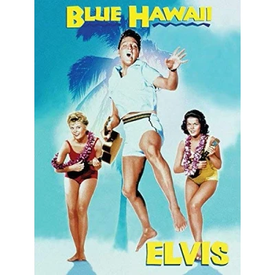 Image of Elvis Blue Hawaii Steel Fridge Magnet (og)