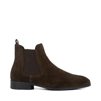 Image of Dune London Mens MANDATORY Chelsea Boots Brown Leather (archived) Size UK 8