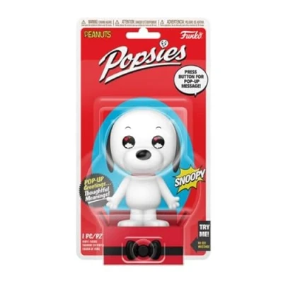 Image of New FUNKO Popsies Peanuts Snoopy Pop Up Message