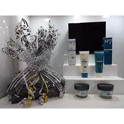 Image of No7 Protect &amp; Perfect Intense Collection Gift Set Box In Hamper Wrapped Luxury For Her