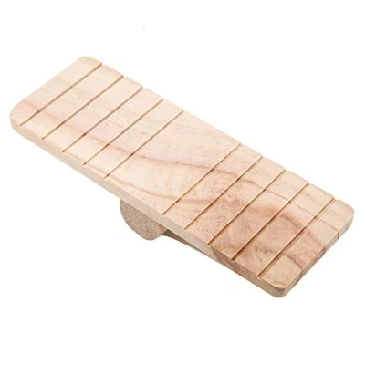 Image of FTVOGUE Wood Seesaw for Hamster Pet Rat Mouse Small Animal Play House Cage Chew Toy