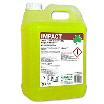 Image of Clover Chemicals 111 Impact High Lemon Floor Gel, 5 L, Pack of 2