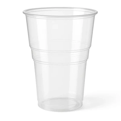 Image of Disposable Beer Glasses Pint Reuasable Clear Plastic Glass Soft Drink Cups Tumblers Great for Party’s All Type of Events (Pack 50)