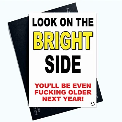 Image of Funny Rude Birthday Card for Him Her 40th 50th 60th Husband Wife Banter PC918