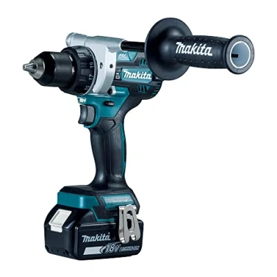 Image of Makita DDF486RTJ Cordless Drill 18 V / 5.0 Ah 2 Batteries + Charger in Makpac Petrol