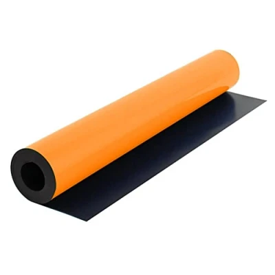 Image of FIRST4MAGNETS MagFlex® Flexible Matt Orange Magnetic Sheet for Creating Pictures, Artwork, Signs or Displays 620mm Wide 5m Length