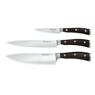 Image of Wüsthof 1070560302 Ikon Knife Set with 3 Pieces