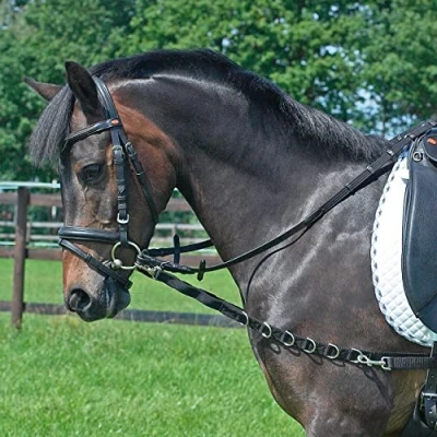 Image of Side Reins RINGS ELASTIC, G Pony/VB, black/NP