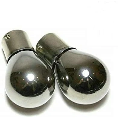 Image of MSA 2 x Chrome PY21W 581 12v 21w Indicator Car Bulb For Clear Lenses Flashes Amber