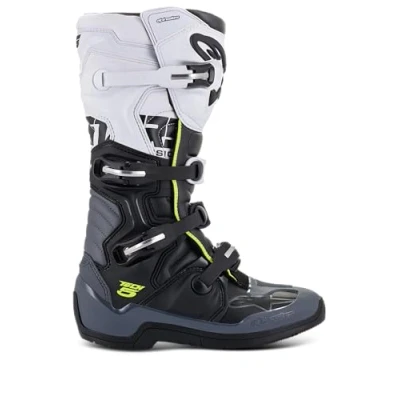 Image of Alpinestars Men&#039;s Tech 5 Motocross Boot, Black/Dark Gray/White, 9