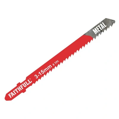 Image of Faithfull JBT127D Jigsaw Blades Metal (Pack of 5)