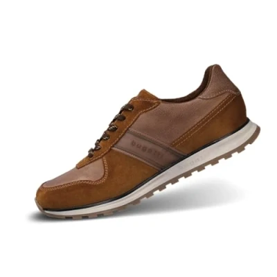 Image of bugatti Men&#039;s 332 a021j laces, Cognac/Sand, Lace up Shoes, Brown, 9.5 UK