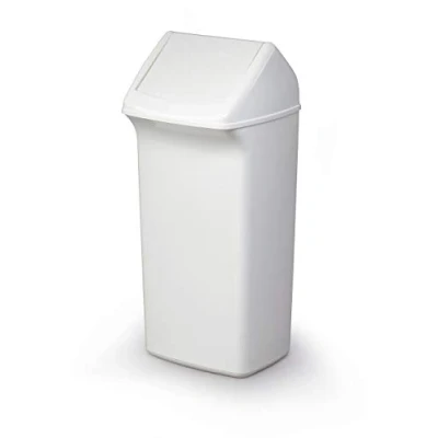 Image of Durable Durabin Bin with Flip Lid 40 Litre White