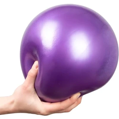 Image of Soft Pilates Ball 9 Inch, Anti slip Small Exercise Ball, 23CM Yoga Fitness Stability for Yoga, Pilates, Training and Physical Therapy Home Gym Balls Adults Purple