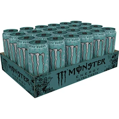 Image of Monster Energy Ultra Fiesta Mango, Sugar Free Drink, 16 Ounce (Pack of 24)