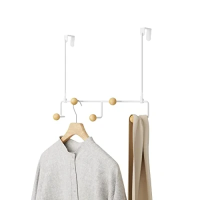Image of Umbra Estique Over the Door Organizer, 5 Hooks, White