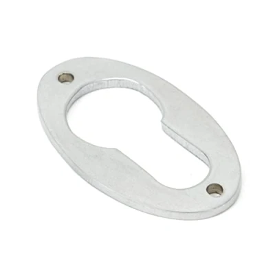 Image of Satin Chrome Oval Euro Escutcheon