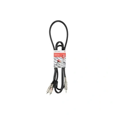 Image of Chord S3J 2R150 1.5 m 3.5 mm TRS Jack to 2 x RCA Phono Lead