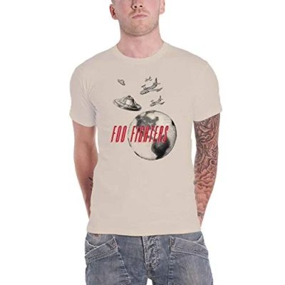 Image of Foo Fighters T Shirt FF Band Logo Monkey Wrench New Official Men&#039;s Size, Natural, L