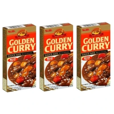 Image of S&amp;B Golden Curry Mild 92g x 3