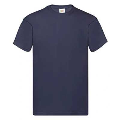 Image of Fruit of the Loom Men&#039;s Original T. T Shirt, Deep Navy, Small