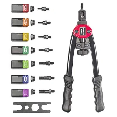 Image of 13&quot; 330MM Blind Rivet NUT Gun Tool Hand INSER Manual Mandrels M3 M4 M5 M6 M8 M10 M12