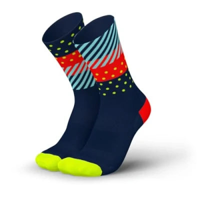 Image of INCYLENCE ULTRALIGHT Running Socks for Men and Women, Breathable Ultra Thin 1 Pair, Wildness Navy Inferno, 35 38