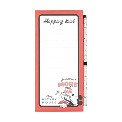 Image of Grupo Erik Disney 100 Mickey Magnetic Organiser Shopping List 4 x 8 inches 10 21 cm Notepad Fridge Gifts Mouse