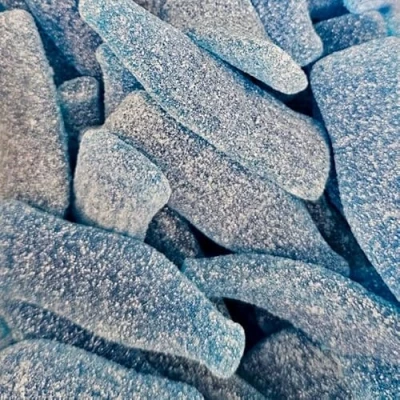Image of Giant Fizzy Blue Bottles 700g Re Sealable Pouch by The Gourmet Sweet Company
