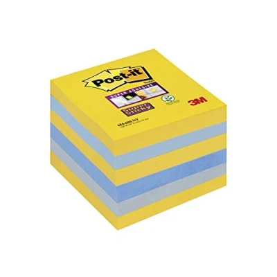 Image of Post it Super Sticky Notes New York Colours, 6 Pads, 76 mm X