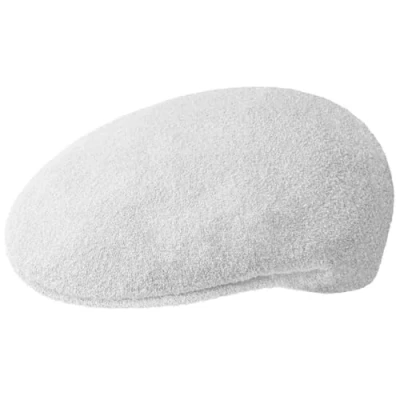 Image of Kangol Bermuda 504 Flat Cap, White, Large