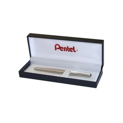 Image of Pentel Sterling Rollerball Pen Silver Barrel with Gift Box