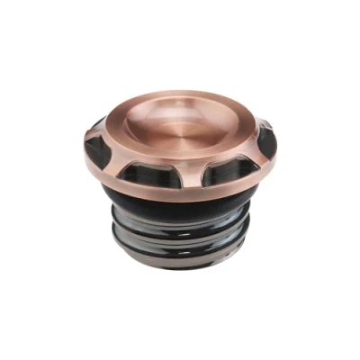 Image of OTOTEC Motorcycle Gas Tank Cap Cover Compatible with H arley Davidson Sportster 1996 2015 48 883 XL1200 Scooter Fuel Screw Thread Bronze